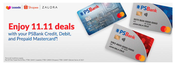 Big savings await PSBank Mastercard® cardholders on 11.11!
