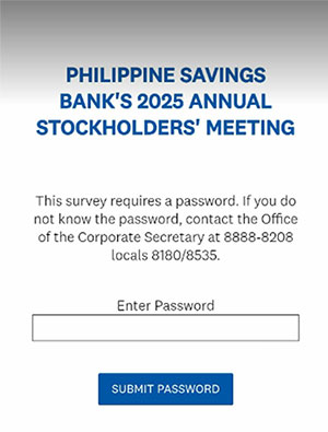 PSBank 2025 Annual Stockholders' Meeting